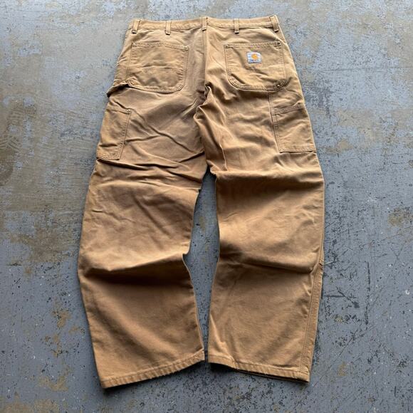 Vintage Carhartt B01 BRN Tan Double Knee Pants - Picture 2 of 7
